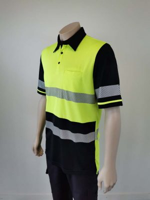 Hi Vis Polo With Segmented Tape