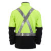 Recycled Polyester Hi Vis Fleece Pullover Day Night - Image 4