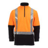 Recycled Polyester Hi Vis Fleece Pullover Day Night - Image 5