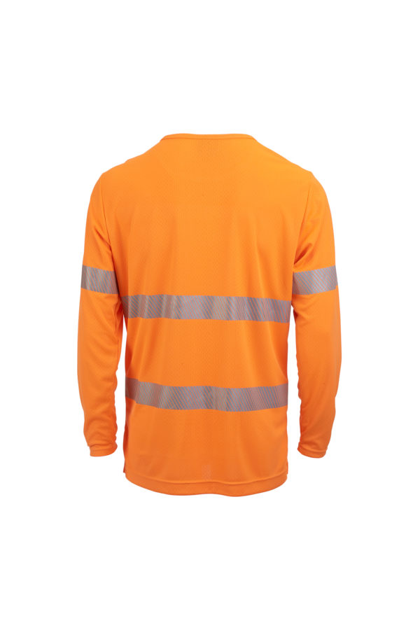 Eco Hi Vis Long Sleeve T Shirt - Image 2