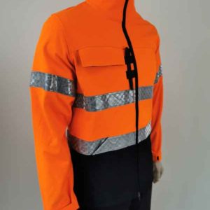 Recycled Polyester Hi Vis Softshell Jacket