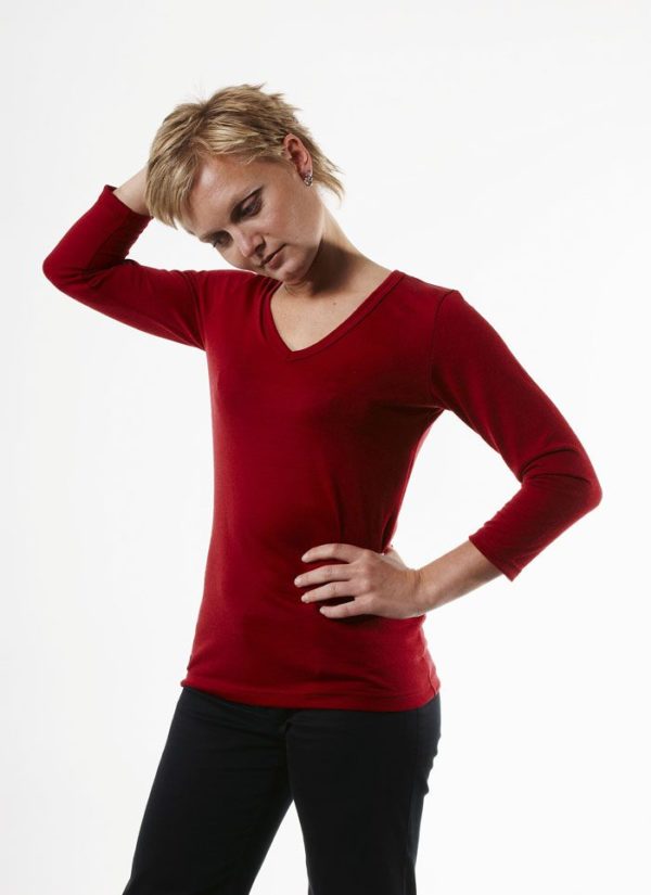 Ladies Merino T Shirt Long Sleeve