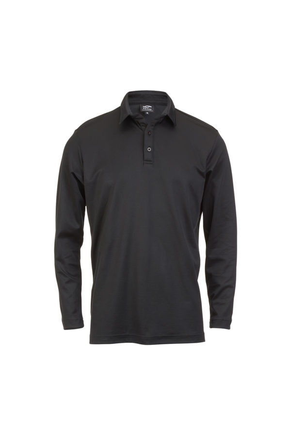 Men's Long Sleeve Polo | Organic Cotton & Recycled Polyester
