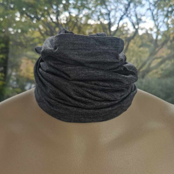 Merino Neck Gaiter Marl Grey