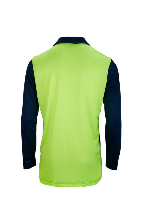 Lyocell Long Sleeve Hi Vis Polo - Image 2