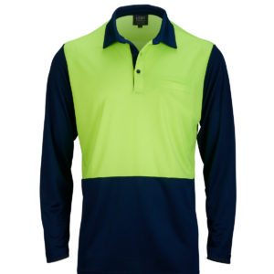 Long Sleeve Hi Vis Polo