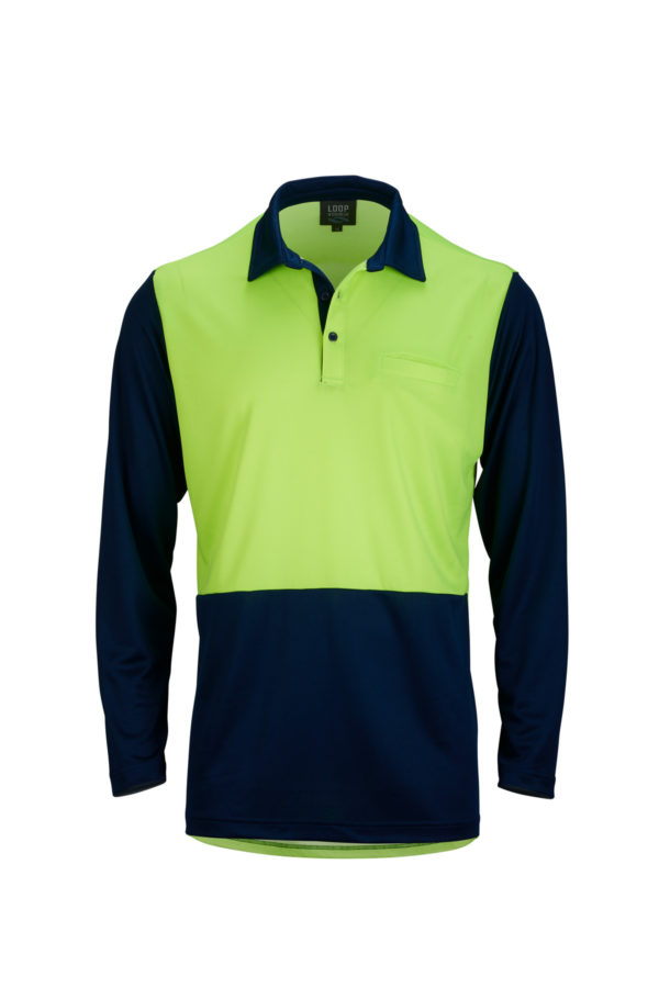 Long Sleeve Hi Vis Polo